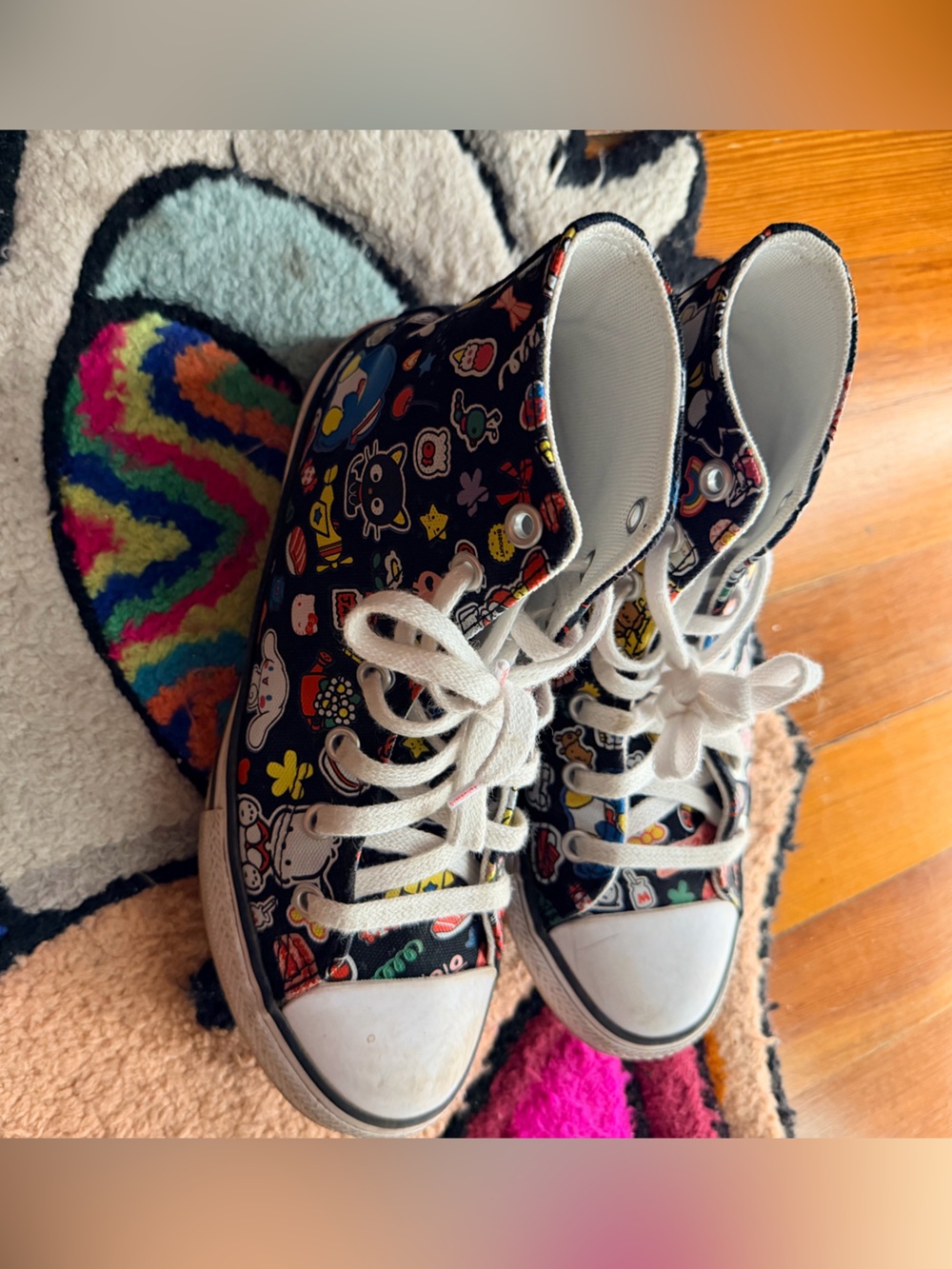 Hello kitty Converse Black High-Top Kids Sneakers